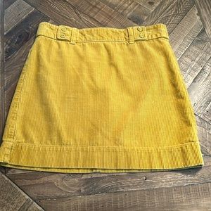 Ann Taylor LOFT Corduroy Mini Skirt SZ 0